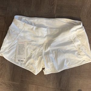 Lululemon White Run Times Short